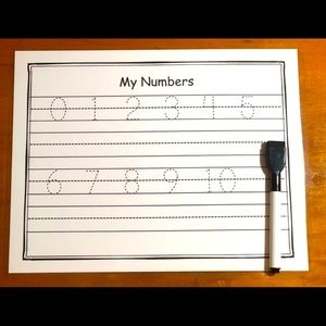 Wipe Clean Boards - Numbers & Letters